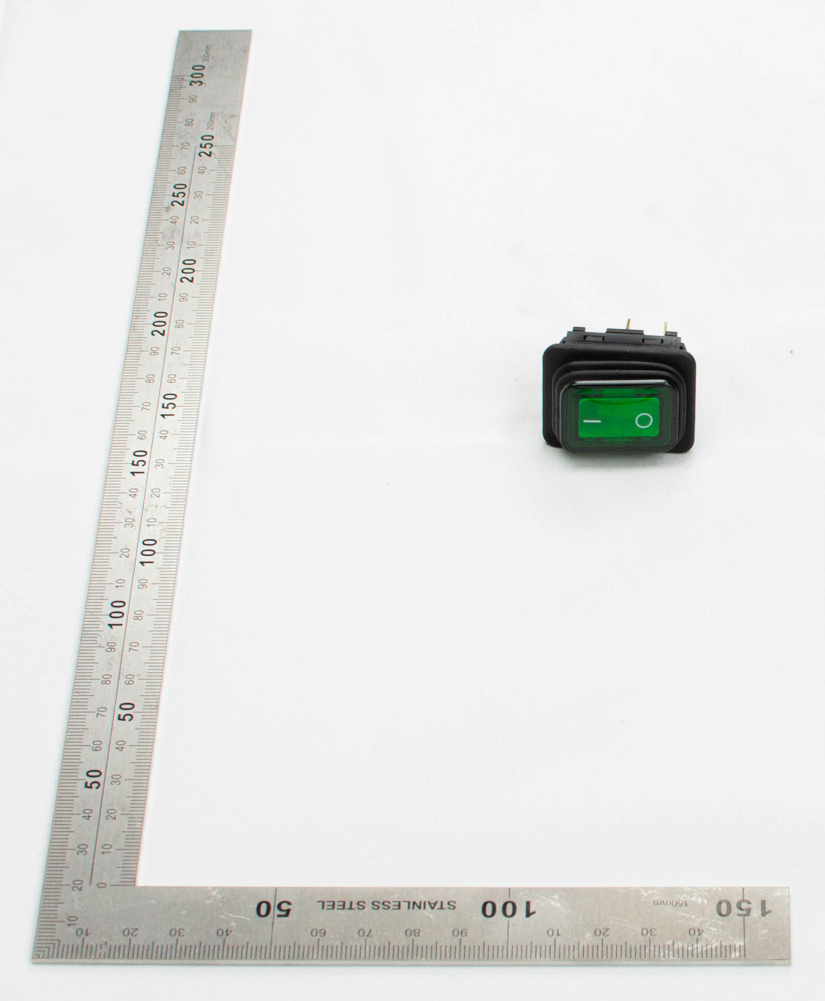 Produktbild Wippschalter 2pol., schwarz gruen, beleuchtet IP65-0