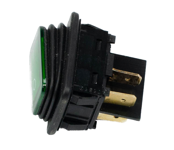 Produktbild Wippschalter 2pol., schwarz gruen, beleuchtet IP65-2